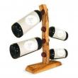 Support bouteille en bois d'olivier 